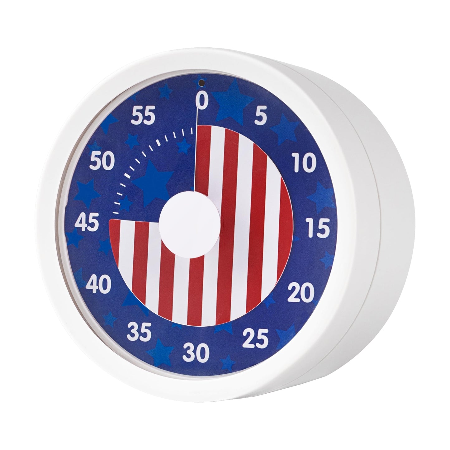 TWENTY5 SEVEN Countdown Timer 3 inch, Silent 60 Minute 1 Hour Visual Timer with Pause Function, Magnetic Classroom Teaching Tool Office Meeting, Countdown Clock for Kids Time Management, National Flag