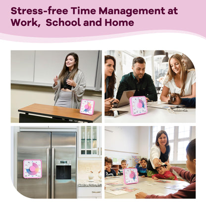 TWENTY5 SEVEN Countdown Timer 7.5 inch; 60 Minute 1 Hour Visual Timer – Classroom Teaching Tool Office Meeting, Mechanical Countdown Clock for Kids Exam Time Management Magnetic, Macaron Sky Blue