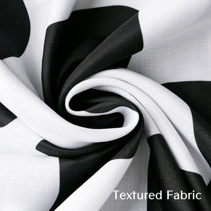 Sunlit Retro Checkered Faux Linen Fabric Shower Curtain, Beige Geometric Design with Organic Rounded Grid Pattern, Mid-Century Modern Bathroom Decor, 72" x 72"