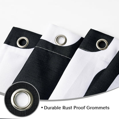 Sunlit Retro Checkered Faux Linen Fabric Shower Curtain, Beige Geometric Design with Organic Rounded Grid Pattern, Mid-Century Modern Bathroom Decor, 72" x 72"