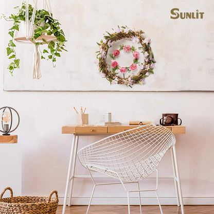 Sunlit Boho 18 PCS Bamboo Wall Trellis DIY Set, Plant Trellis, Vines Trellis, Display for Climbing Potted Plants, Rustic Vintage Home Decor